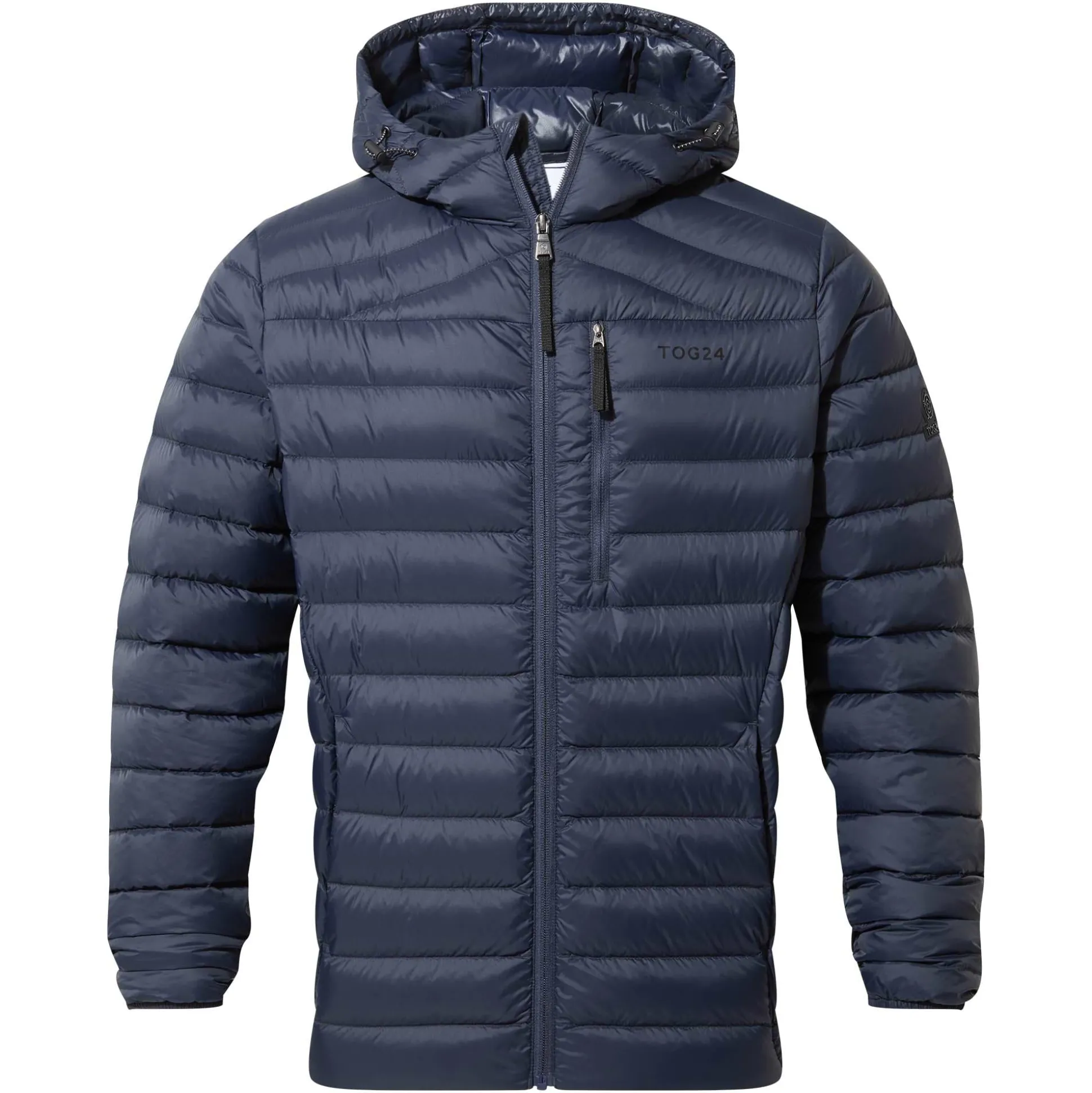 North Mens RDS Certified Down Hooded Jacket - Dark Indigo