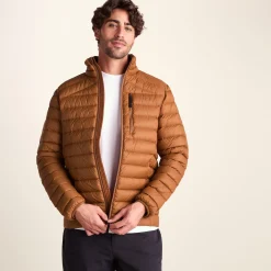 North Mens RDS Certified Down Jacket - Rust