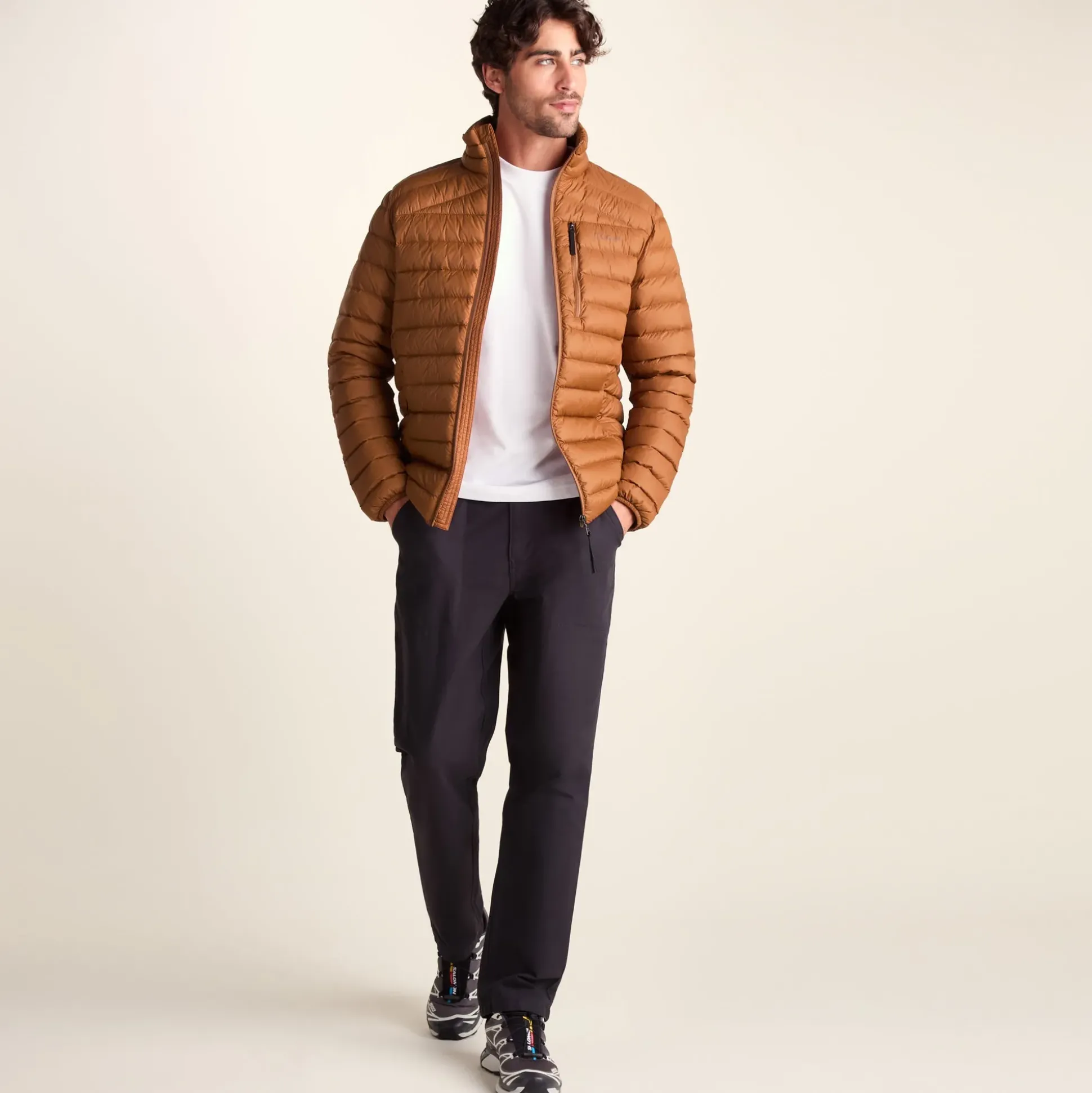 North Mens RDS Certified Down Jacket - Rust