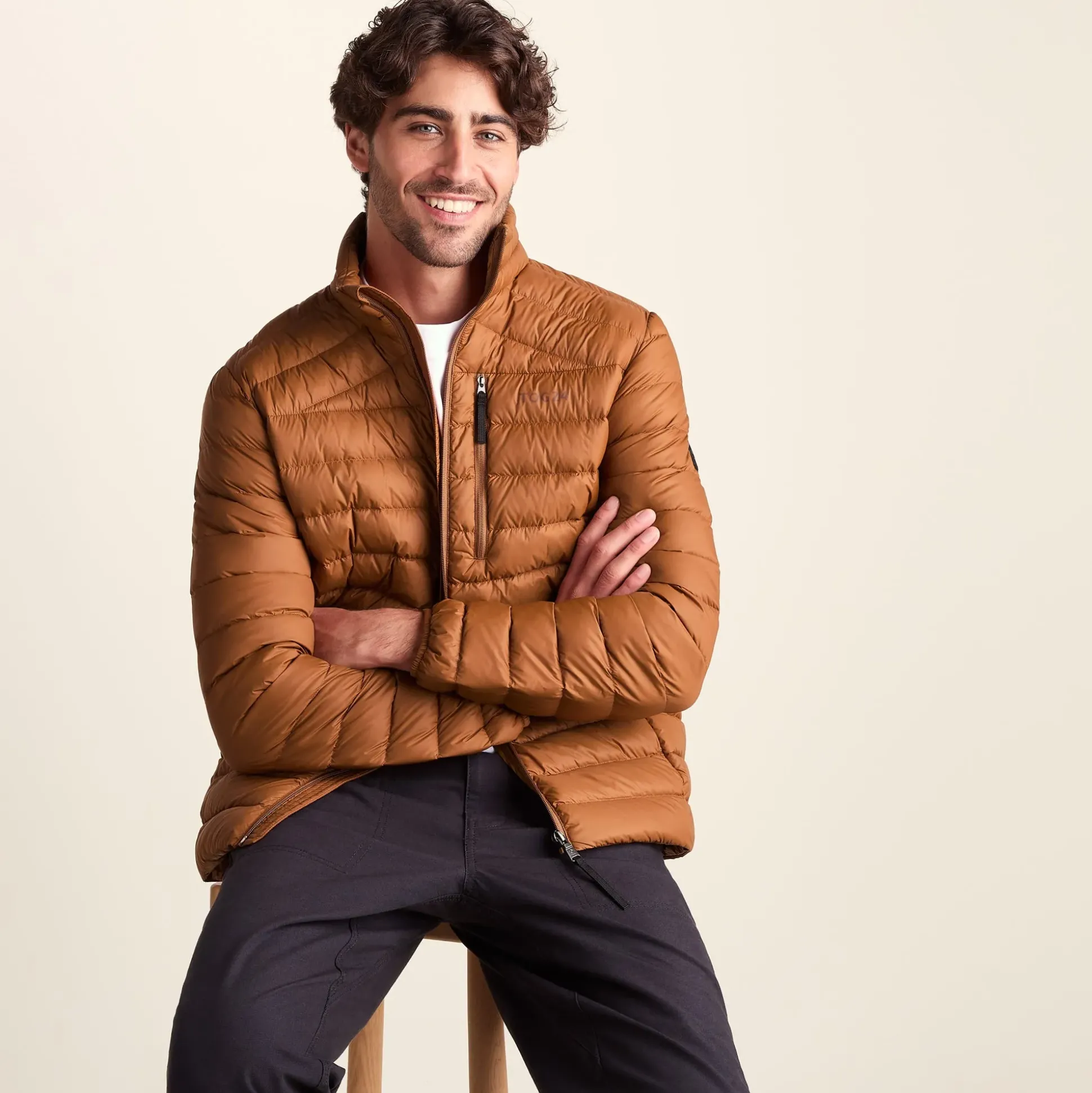 North Mens RDS Certified Down Jacket - Rust
