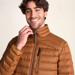 North Mens RDS Certified Down Jacket - Rust