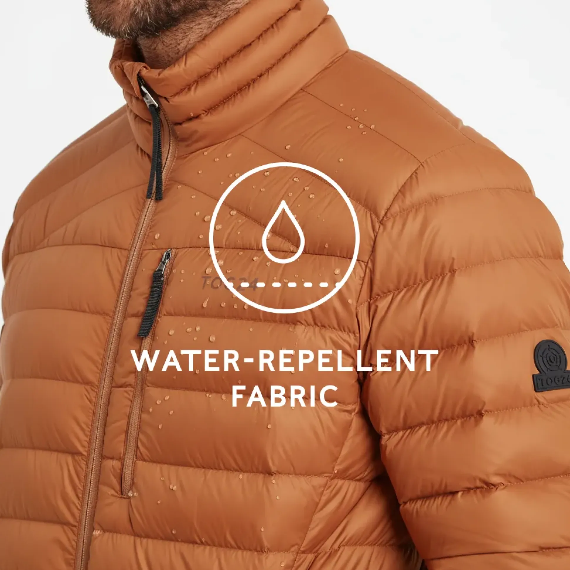 North Mens RDS Certified Down Jacket - Rust