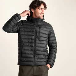 North Mens RDS Certified Down Hooded Jacket - Black