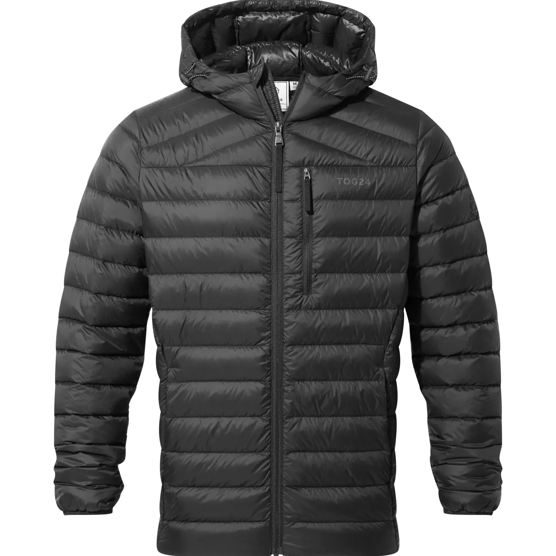North Mens RDS Certified Down Hooded Jacket - Black