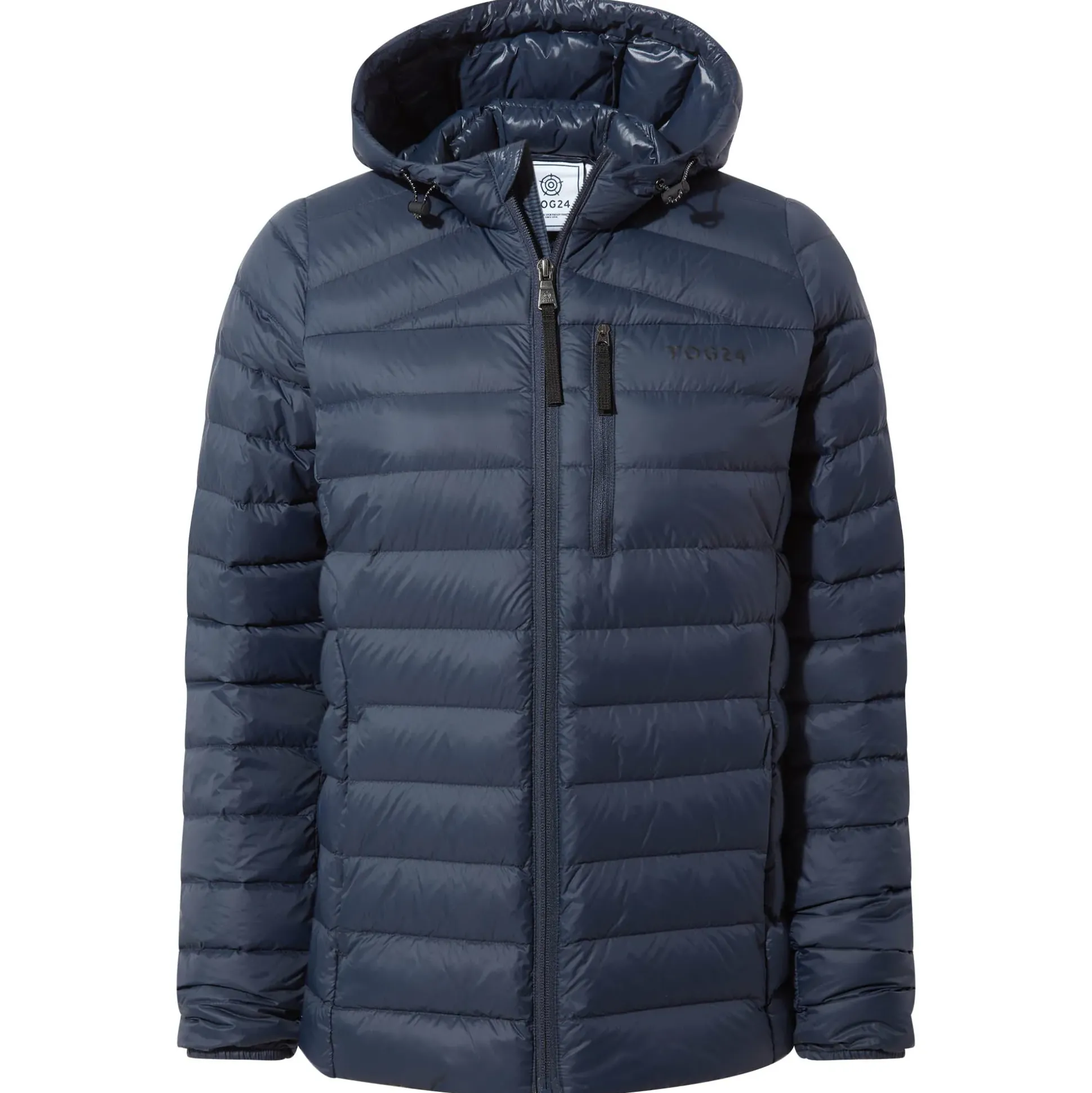 North Womens RDS Certified Down Hooded Jacket - Dark Indigo