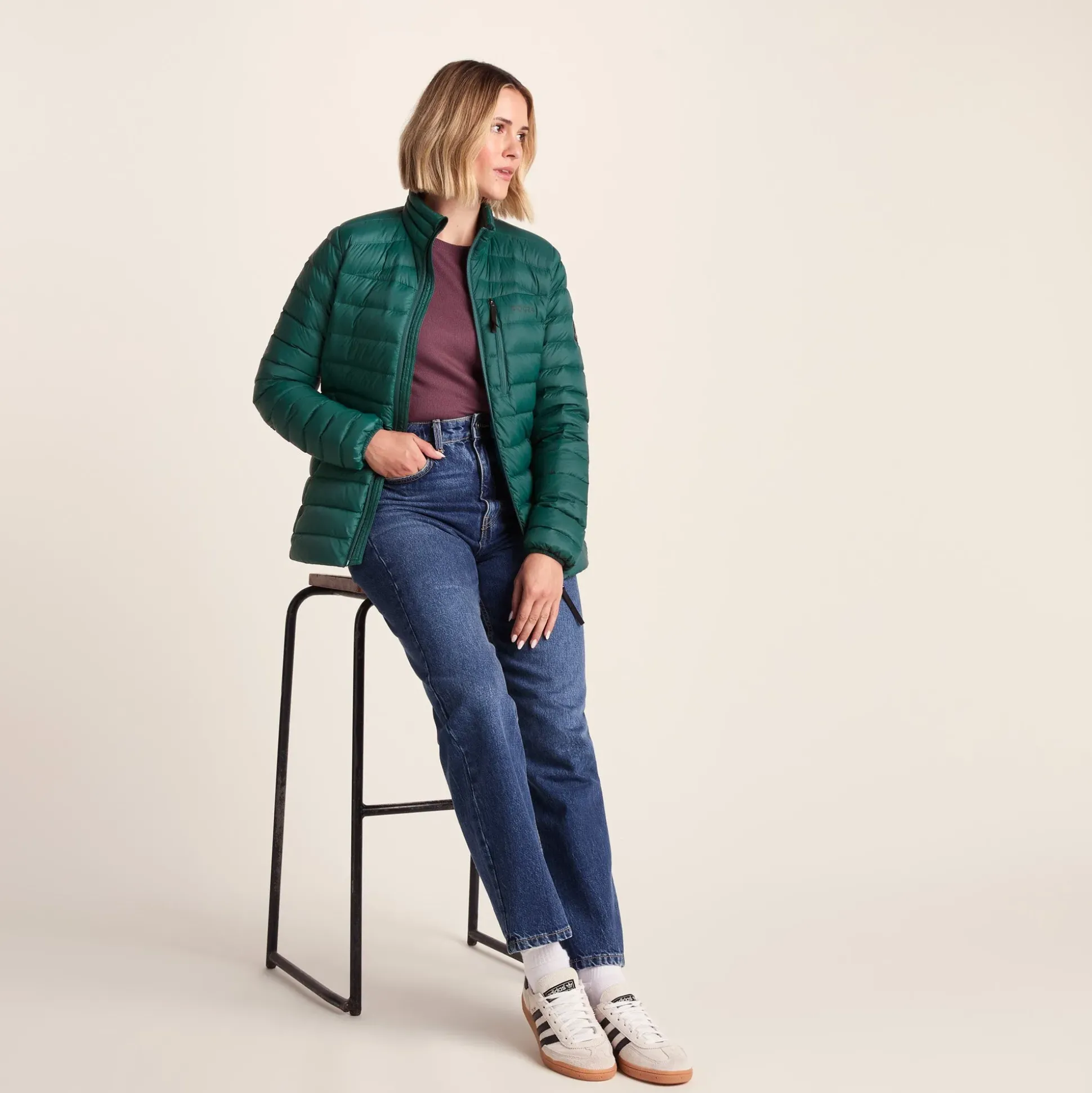North Womens RDS Certified Down Jacket - Evergreen