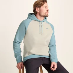 Noston Mens Supersoft Raglan Hoody - Summer Sky