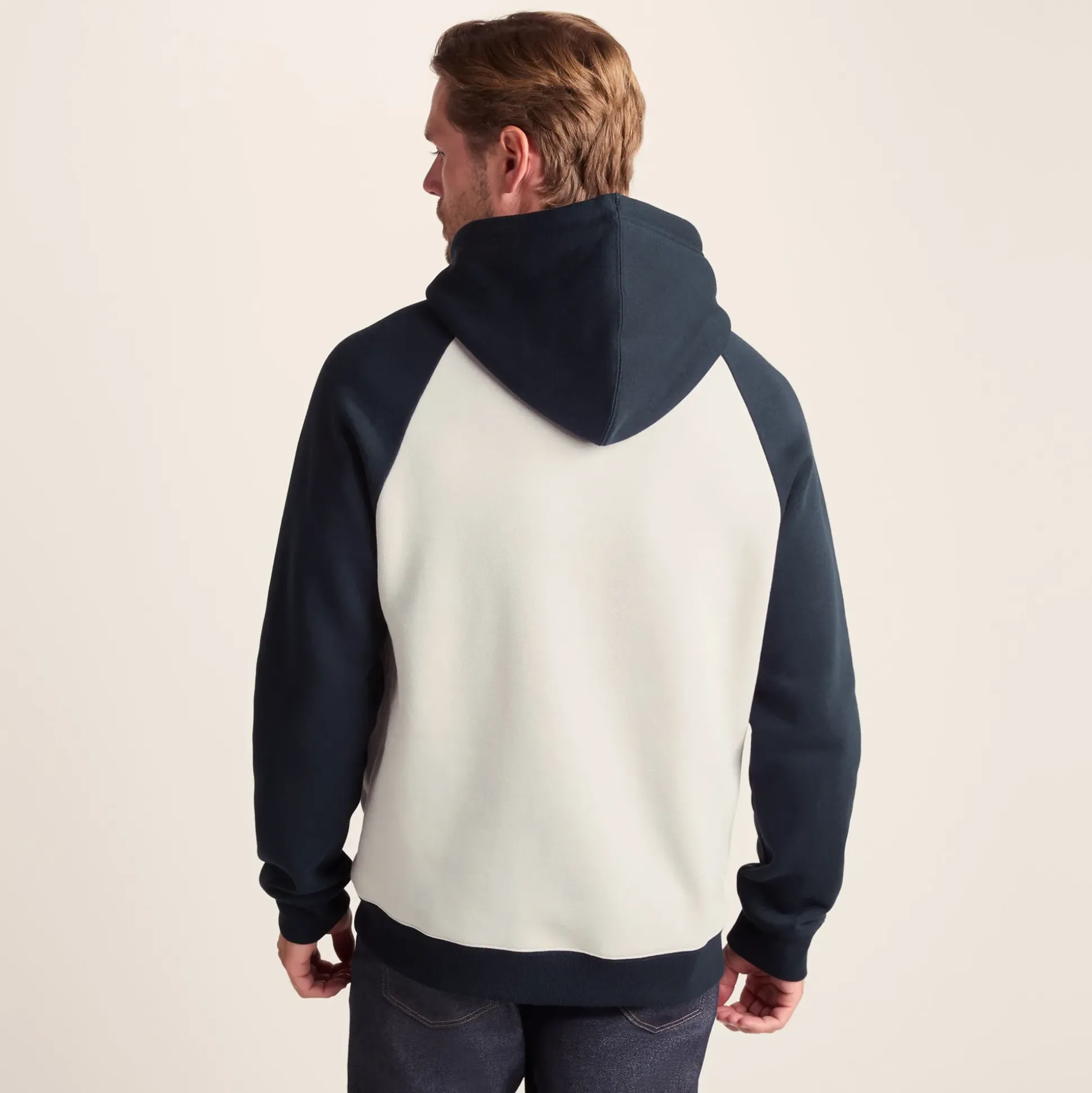 Noston Mens Supersoft Raglan Hoody - Dark Indigo