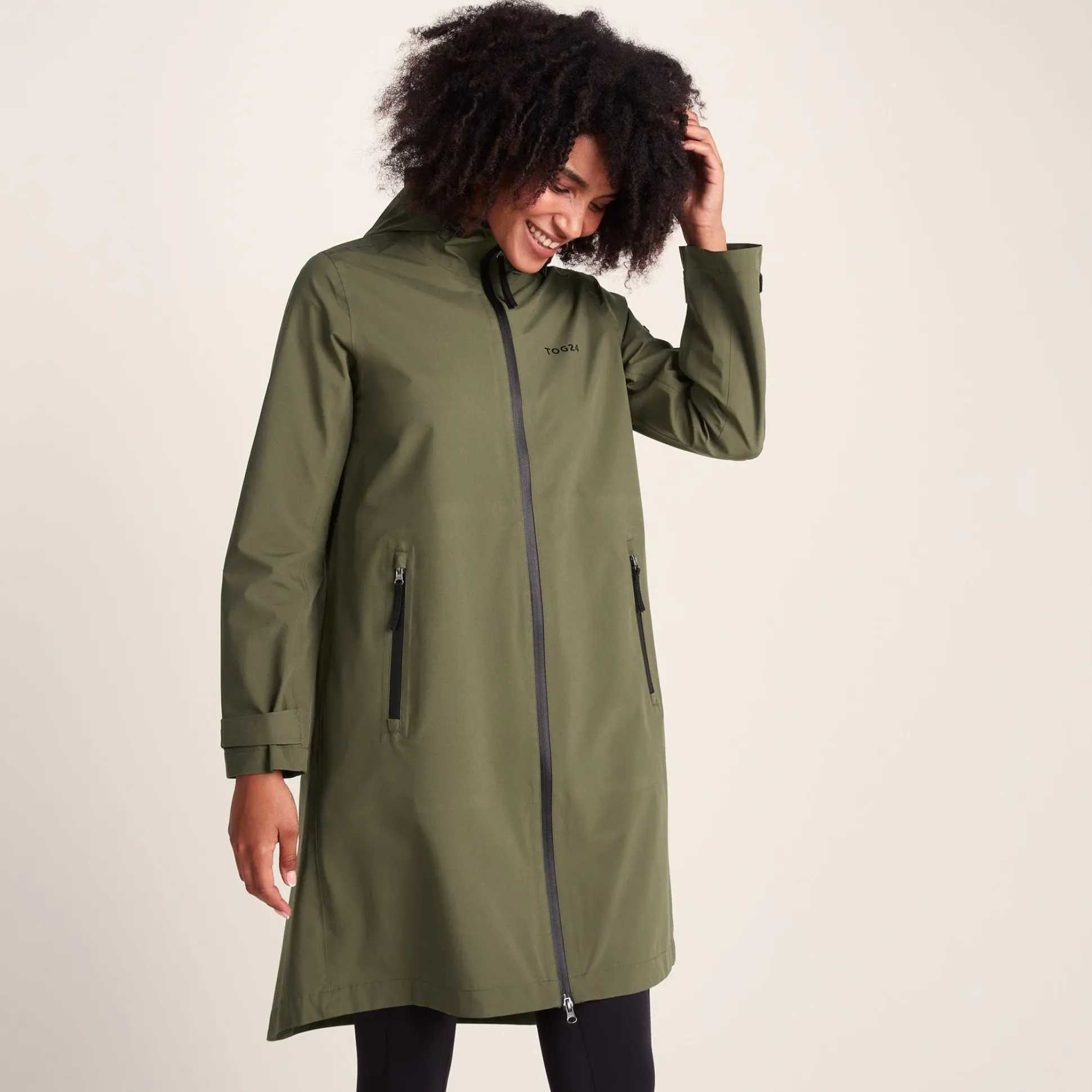 Nova Womens Performance Waterproof Jacket - Khaki
