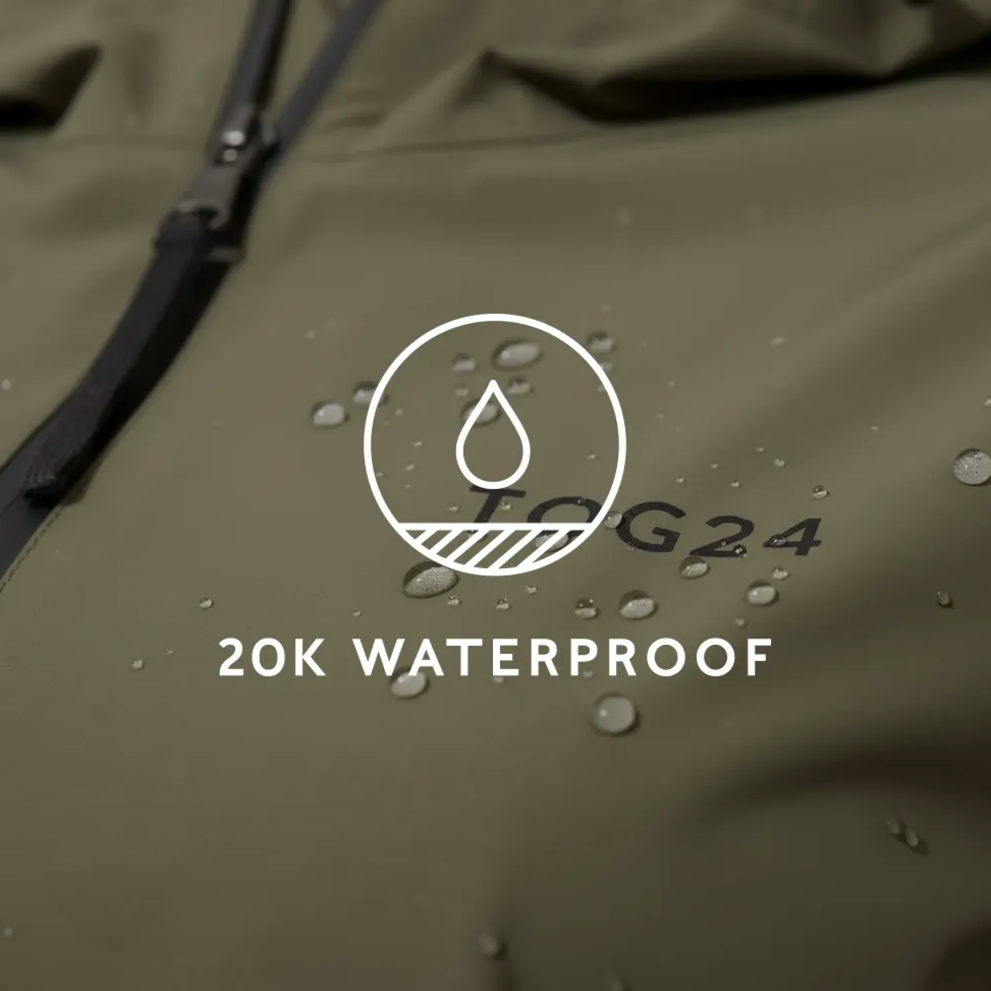 Nova Womens Performance Waterproof Jacket - Khaki