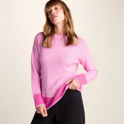 Odette Womens Soft Touch Knit Jumper - Sandy Pink