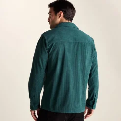 Olson Mens Chunky Corduroy Shacket - Midnight Green