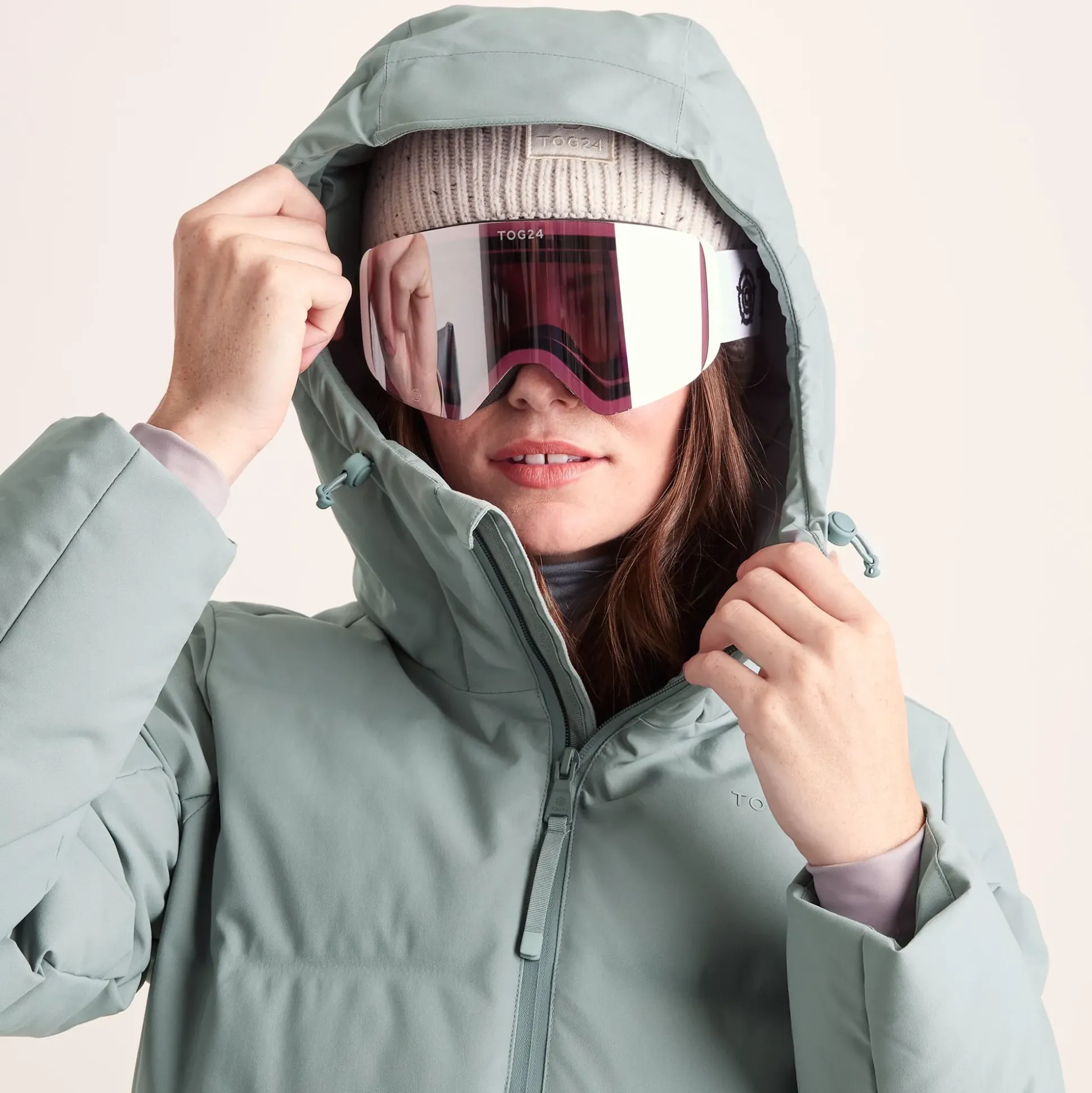 Orelle Womens Insulated Ski Jacket - Mist Grey