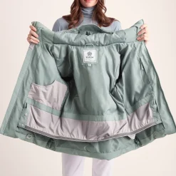 Orelle Womens Insulated Ski Jacket - Mist Grey