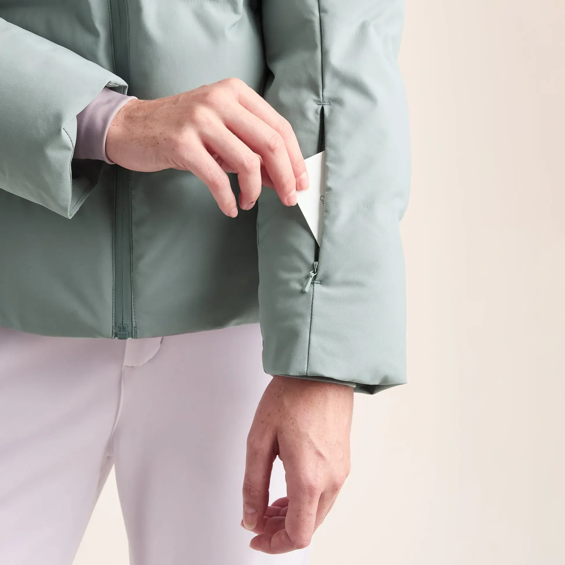 Orelle Womens Insulated Ski Jacket - Mist Grey