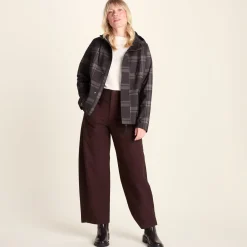 Ortega Womens Checked Waterproof Coat - Chocolate Brown