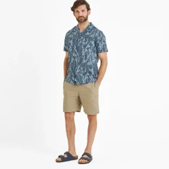 Otto Mens Short Sleeve Shirt - Night Sea Print