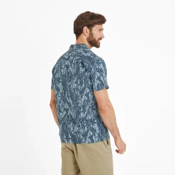 Otto Mens Short Sleeve Shirt - Night Sea Print