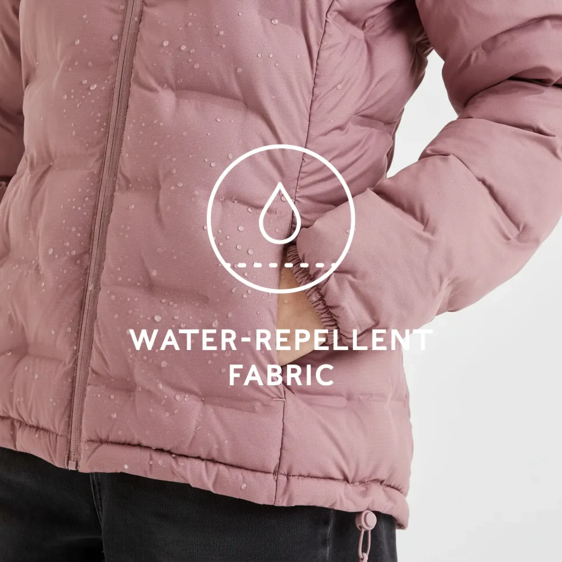 Palmer Womens Shower Resistant Insulated Jacket - Mauve