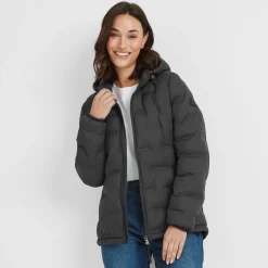 Palmer Womens Shower Resistant Insulated Jacket - Washed Black