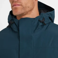 Pawter Mens Waterproof Down Parka - Petrol Green