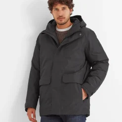 Pawter Mens Waterproof Down Parka - Black