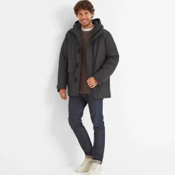 Pawter Mens Waterproof Down Parka - Black