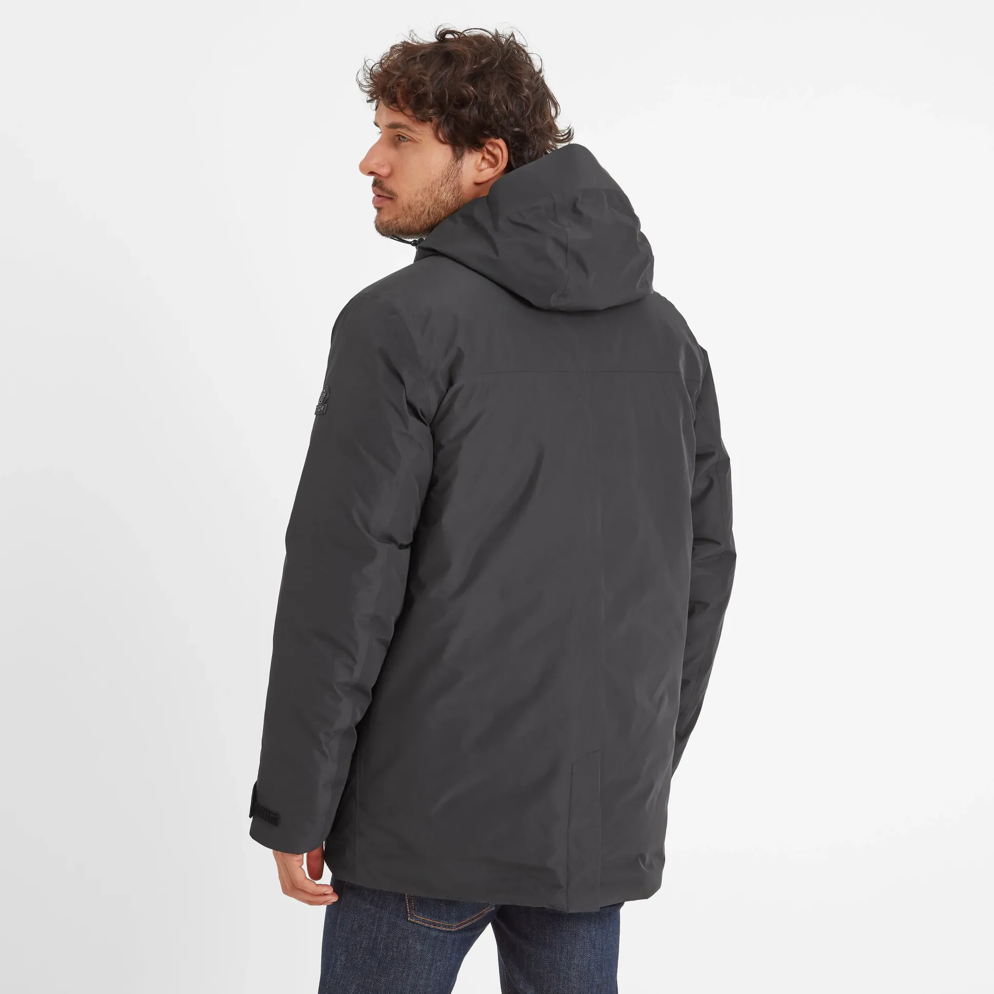 Pawter Mens Waterproof Down Parka - Black