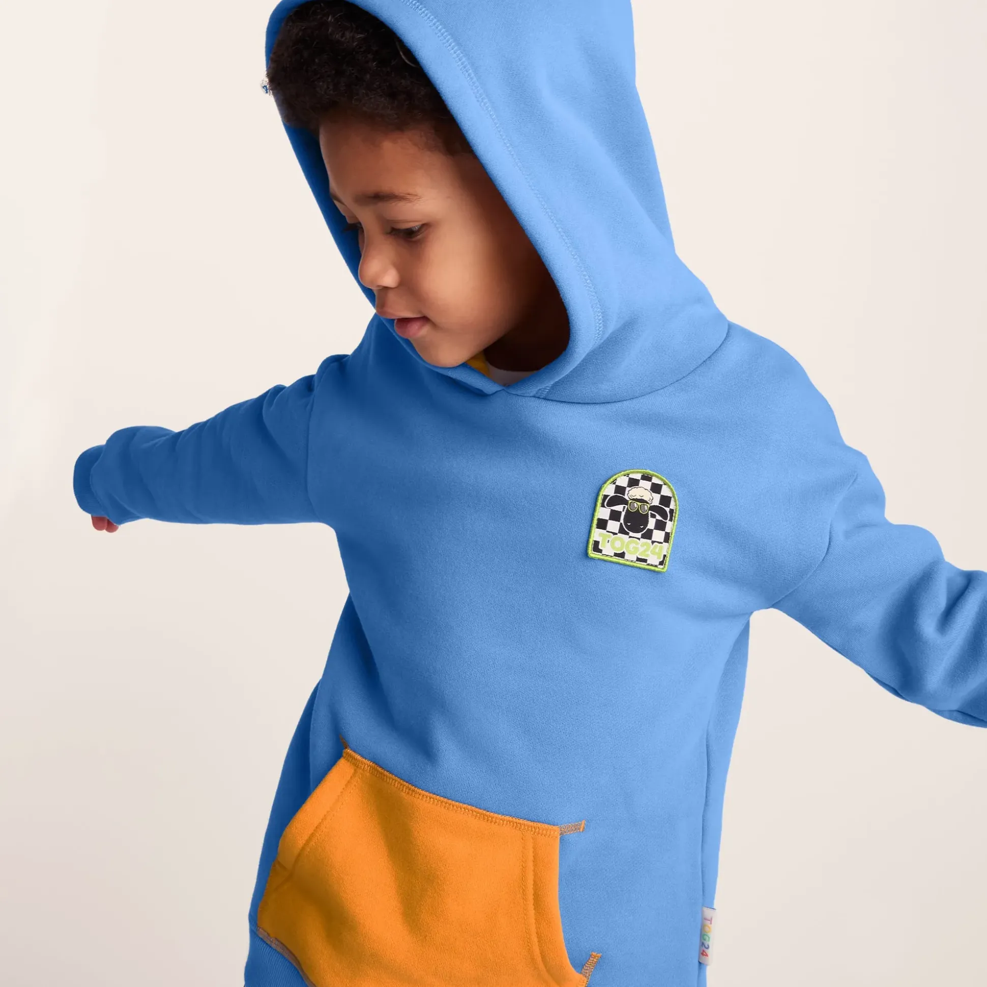 Pelibuey Kids Shaun the Sheep Hoody - Bluebell
