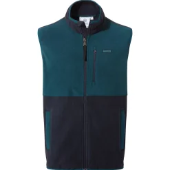 Pensford Mens Microfleece Gilet - Dark Indigo/Petrol Green