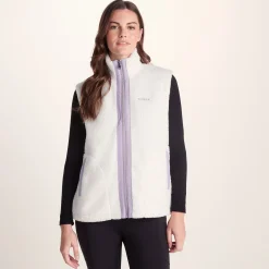 Peyton Womens Relaxed Fit Sherpa Fleece Gilet - Vanilla