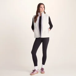 Peyton Womens Relaxed Fit Sherpa Fleece Gilet - Vanilla