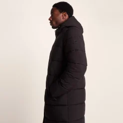 Preece Mens Long Shower Resistant Insulated Jacket - Black