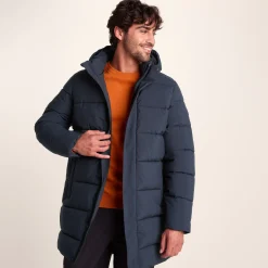 Preece Mens Long Shower Resistant Insulated Jacket - Dark Indigo