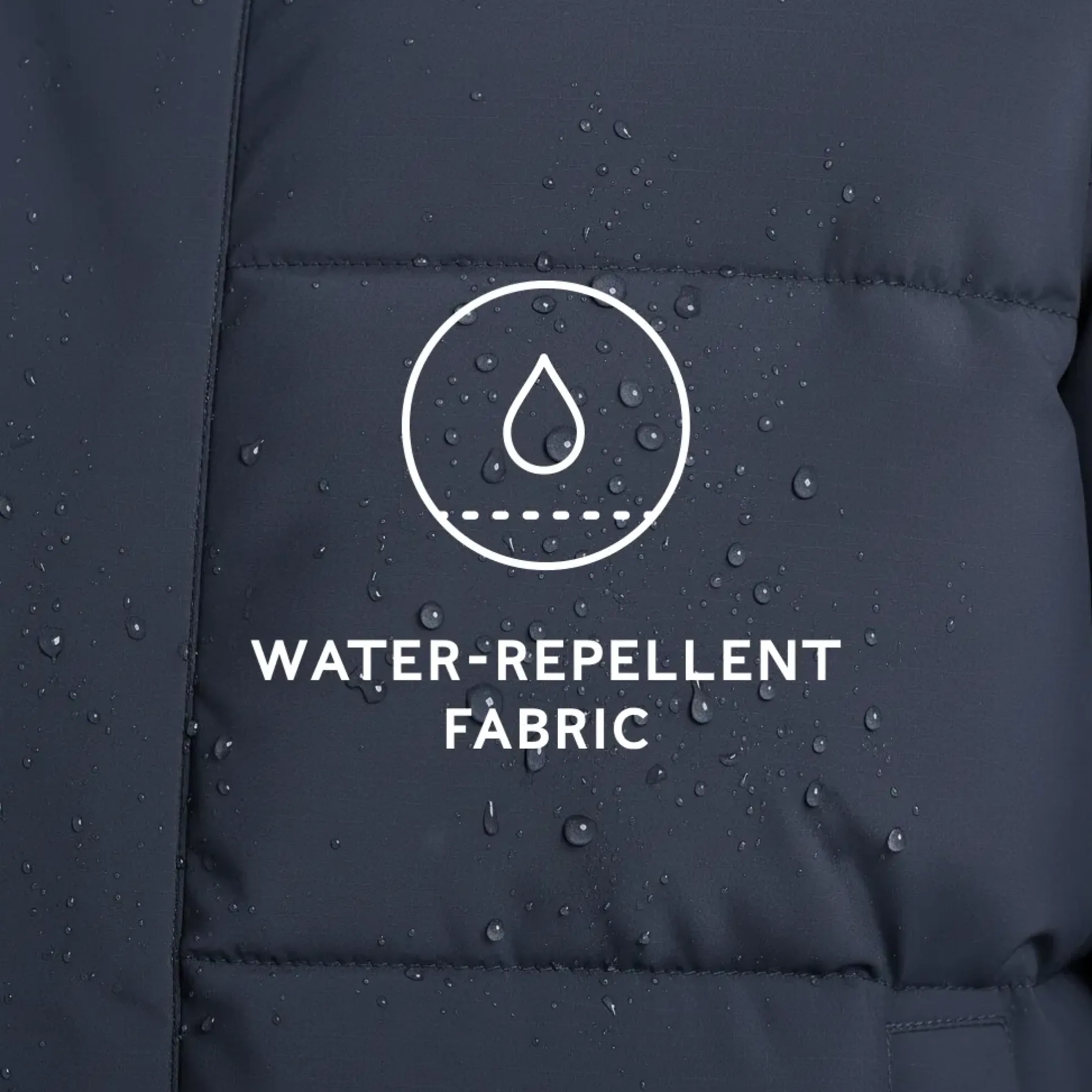 Preece Mens Long Shower Resistant Insulated Jacket - Dark Indigo