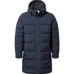 Preece Mens Long Shower Resistant Insulated Jacket - Dark Indigo