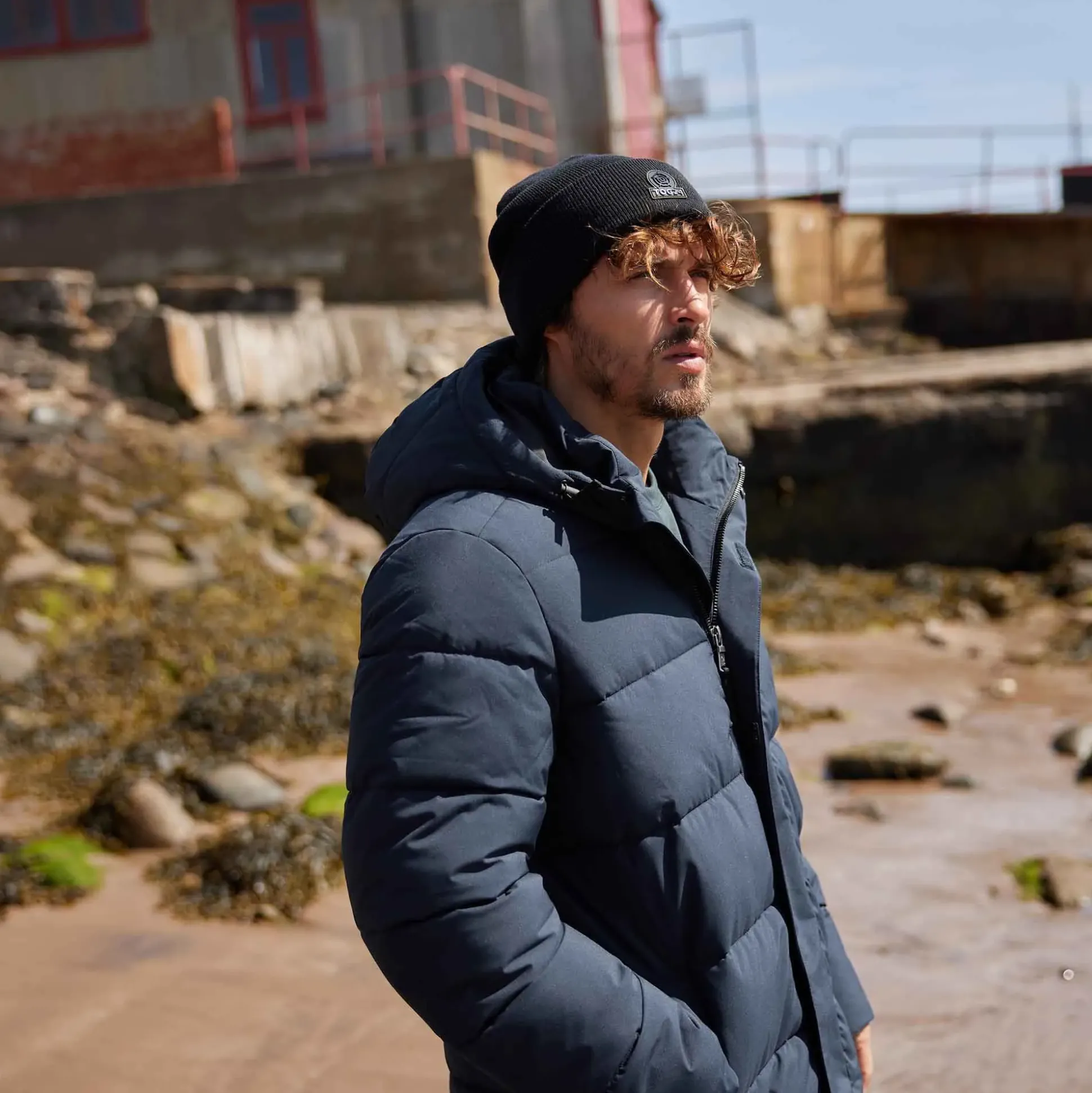 Preece Mens Long Shower Resistant Insulated Jacket - Dark Indigo