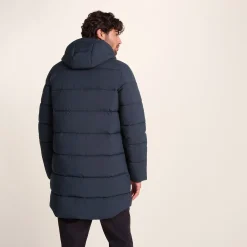 Preece Mens Long Shower Resistant Insulated Jacket - Dark Indigo