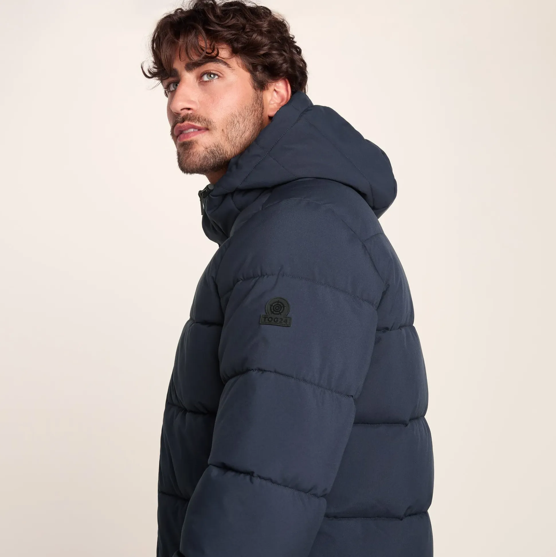 Preece Mens Long Shower Resistant Insulated Jacket - Dark Indigo