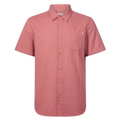Preston Mens 100% Cotton Supersoft Short Sleeve Shirt - Redwood