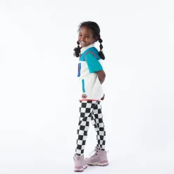 Racka Kids Shaun the Sheep Legging - Black Woolly Checkerboard