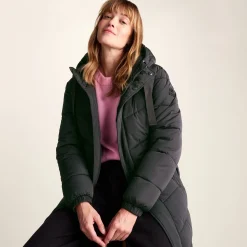 Raleigh Womens Long Insulated Jacket - Washed Black