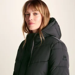 Raleigh Womens Long Insulated Jacket - Washed Black