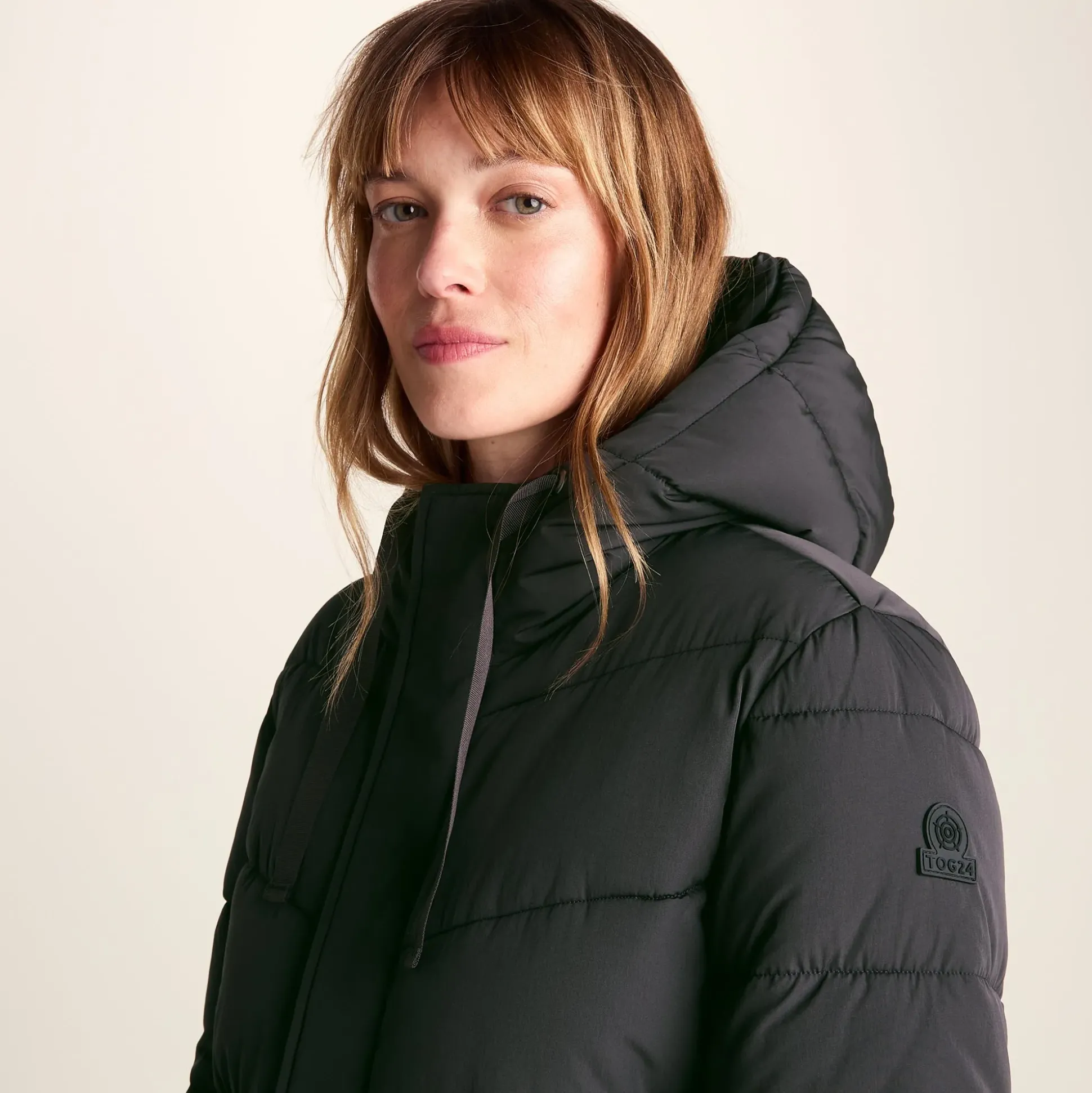 Raleigh Womens Long Insulated Jacket - Washed Black