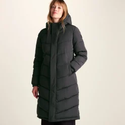 Raleigh Womens Long Insulated Jacket - Washed Black