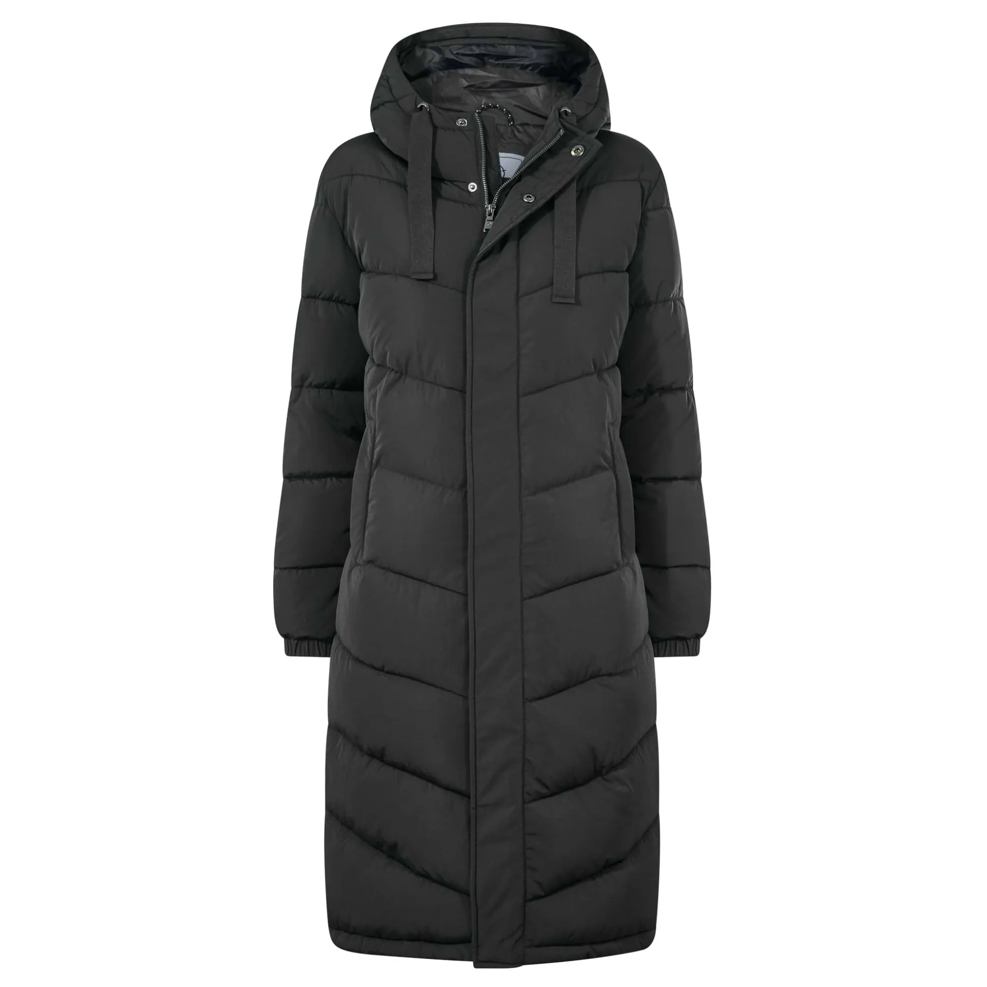 Raleigh Womens Long Insulated Jacket - Washed Black