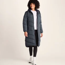 Raleigh Womens Long Insulated Jacket - Washed Blue