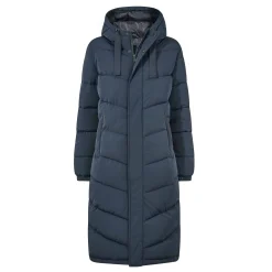 Raleigh Womens Long Insulated Jacket - Washed Blue