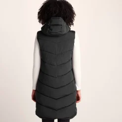 Ranskill Womens Long Insulated Gilet - Washed Black