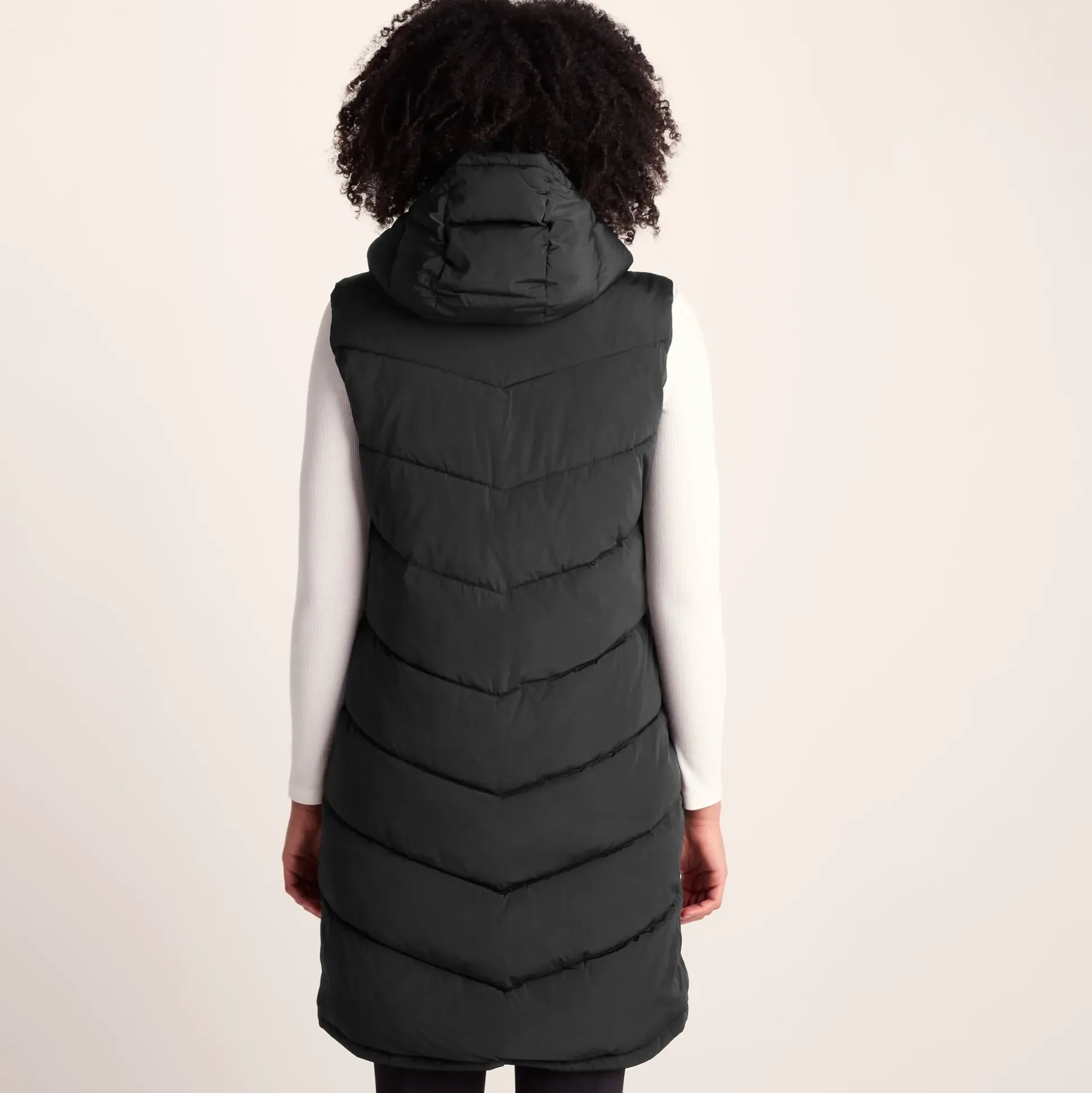 Ranskill Womens Long Insulated Gilet - Washed Black